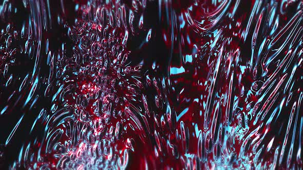 Organic alien water surface. Seamless loop background animation