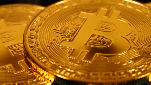 Golden Bitcoins Money