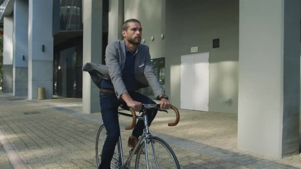 Young professional man on the go alt