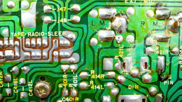 Vintage Ghettoblaster Circuit Board alt