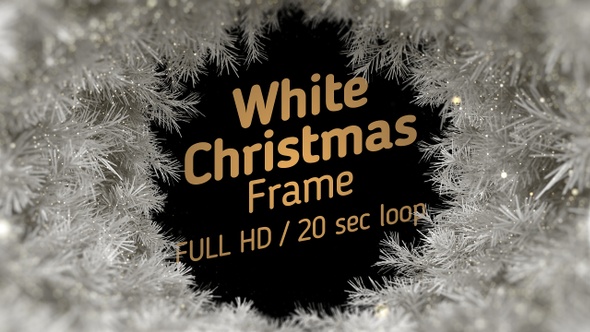 White Christmas Frame 