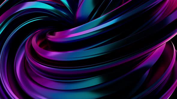 Abstract Metallic Blue and Magenta Dark Formation Background Loop