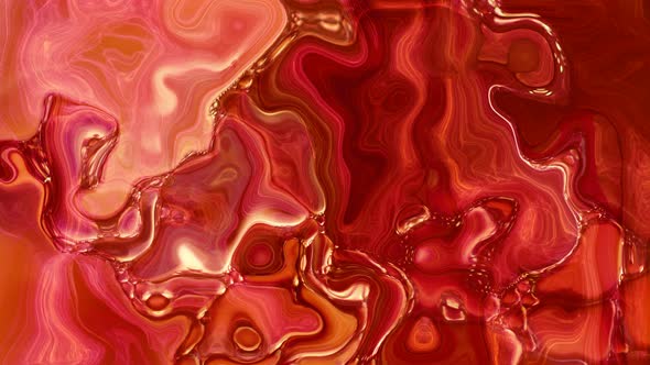 New Red Color Shiny Water Marble liquid Effect, Motion Graphics | VideoHive