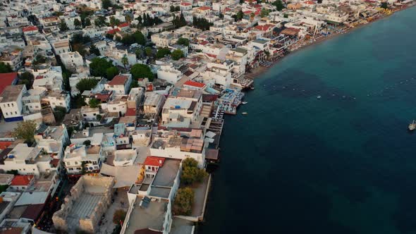 City and Beach Aerial Shot alt