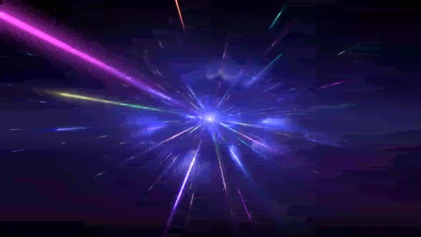Warp Speed Bending Space Motion Background