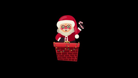 Santa animation (new year) 4K