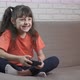 Excited Girl with Play Station - VideoHive Item for Sale