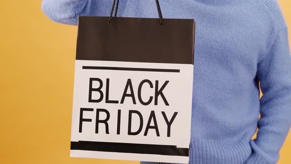 Black Friday Video Footage - A Black Friday Printed Shopping Bag alt