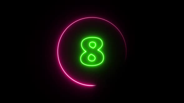 Neon 10 Sec countdown, Motion Graphics | VideoHive