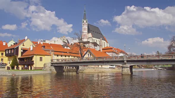 Krumlov Town In Czech Republic 