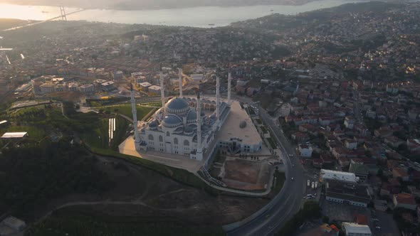 turkey istanbul mosques top view