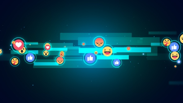 Facebook Reaction Emoji Background V9 alt