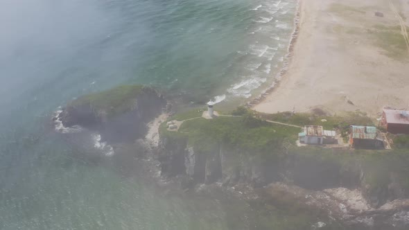 Aerial View of Nazimov Lighthouse on High Rocks alt