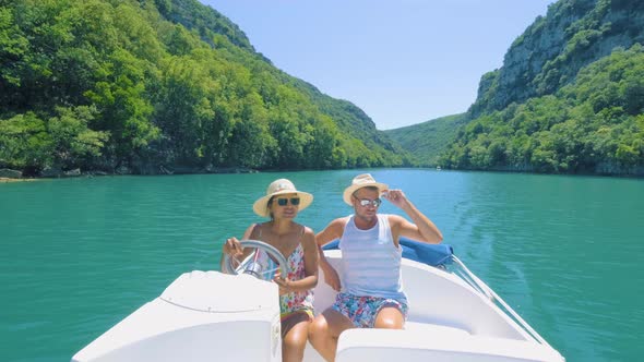 View to the Cliffy Rocks of Verdon Gorge at Lake of Sainte Croix Provence France Near Moustiers alt