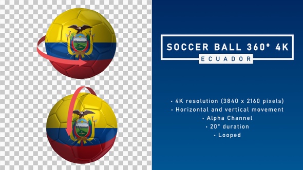 Soccer Ball 360º 4K - Ecuador