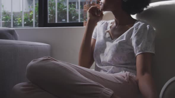 Family spending time at home together alt