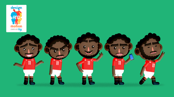 D&M Character Kit Tiny: Soccer Player Egypt