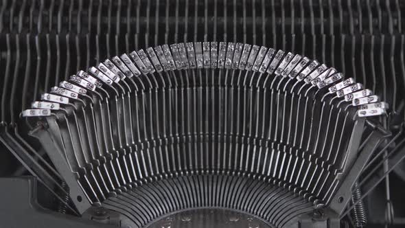 Detail of an Old Typewriter, Machine of the 30s alt