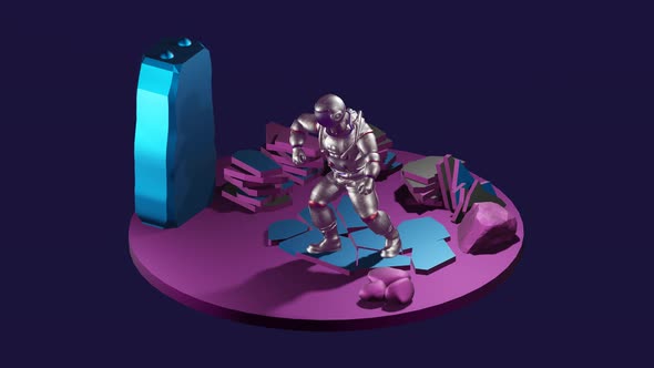 Astronaut successfully landed on the moon alt