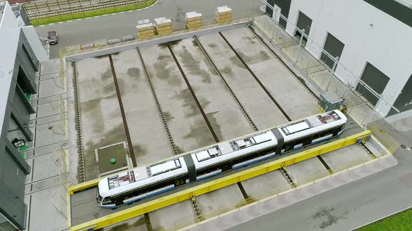 At the Tram Production Plant alt