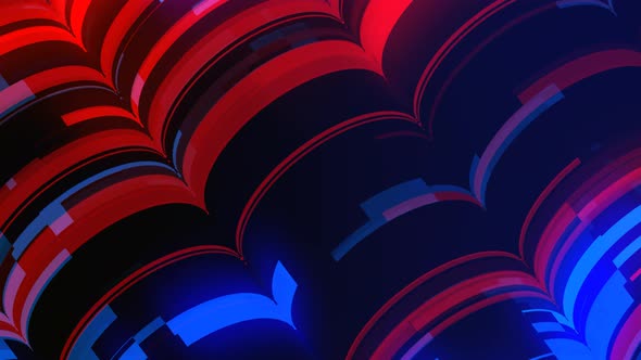 abstract gradient glowing half circle motion background