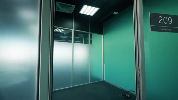 Workspace the Interior of Empty Office Space a Walk Through the Office Inside Skyscraper Background alt