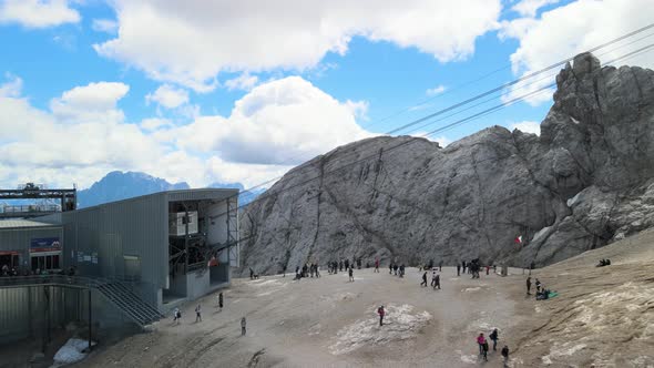 Amazing Aerial View of Italian Alps From Marmolada alt
