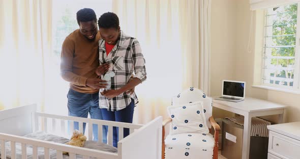 Couple interacting with each other at home 4k alt