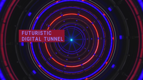 Futuristic Digital Tunnel alt