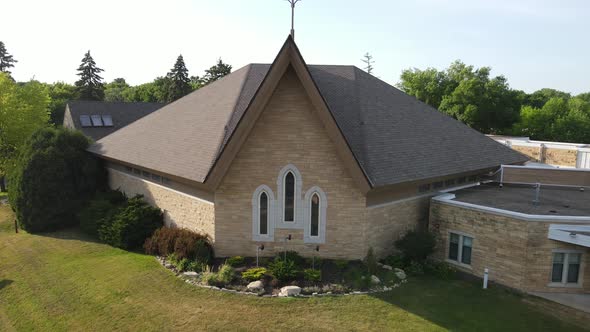 Church in Excelsior, Minnesota on a sunny day