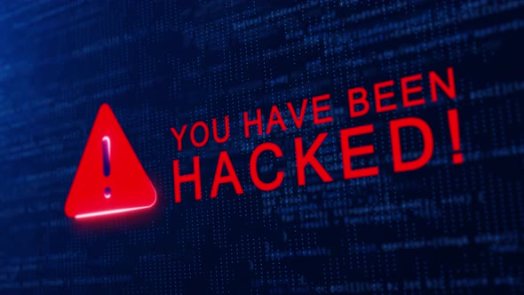 You Have been Hacked Spyware detected antivirus warning text on screen  alt
