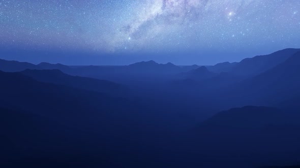 Mountain and Milky Way View