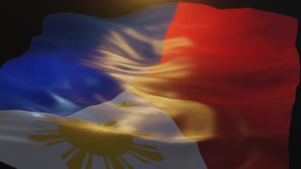 Philippines Flag Low Angle View