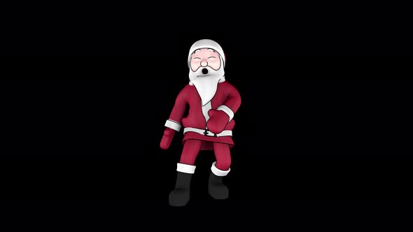 Dancing Santa with an Alpha Channel