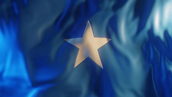 Somalia Flag with Edge Bump