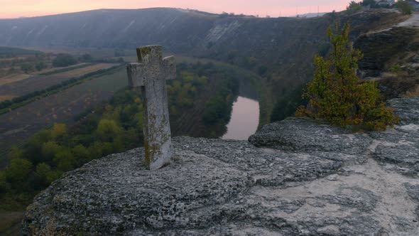 From the Roof Top of Mountain Landscape Taking alt
