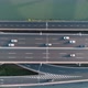 Aerial top view of road junction with moving cars. - VideoHive Item for Sale