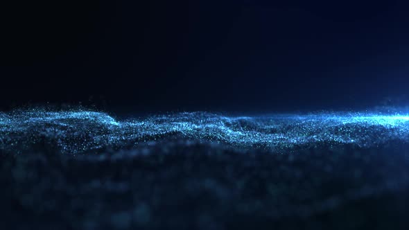 Futuristic Digital Wave Particles Flow 01 alt