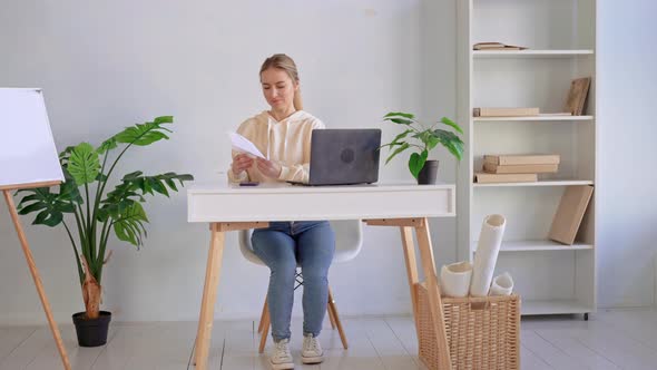 Young Caucasian Woman Has a Break alt