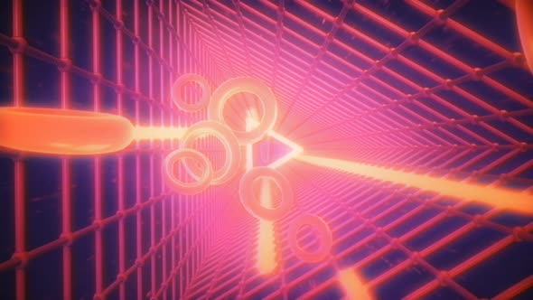 Retro Wave Shiny Grid VJ Loop alt