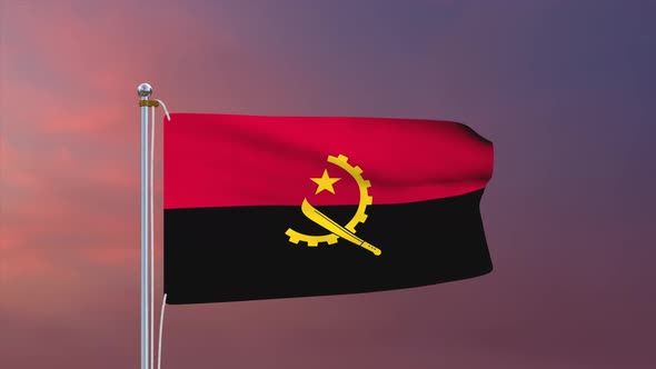 Angola Flag 4k