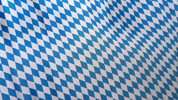 Full Frame Bavarian Blue White Pattern Flag