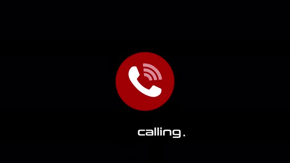 Technology phone calling animation. Incoming call, phone calling. Vd 1846