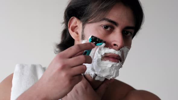 Morning Grooming Handsome Man Skincare Treatment alt