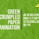 Green Crumpled Paper - VideoHive Item for Sale