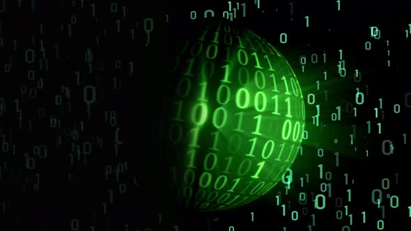 Technology planet - matrix binary codes - digital world