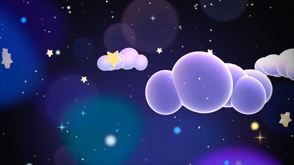 Magic Clouds And Stars, Motion Graphics | VideoHive