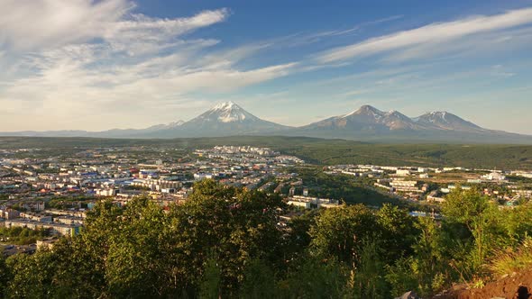 Petropavlovsk-Kamchatsky City at Sunset alt