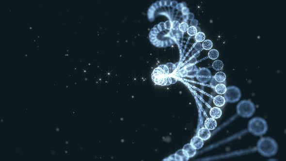 Shine DNA Chain With Particals