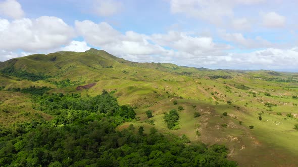 Beautiful Landscape on the Island of Luzon Aerial View alt